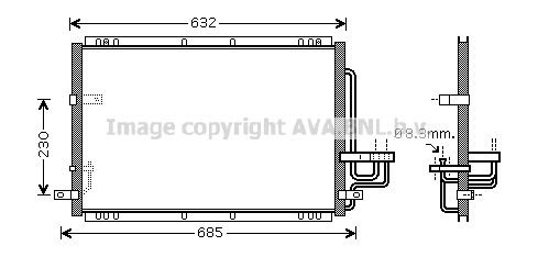 AVA QUALITY COOLING Kondensators, Gaisa kond. sistēma KA5092